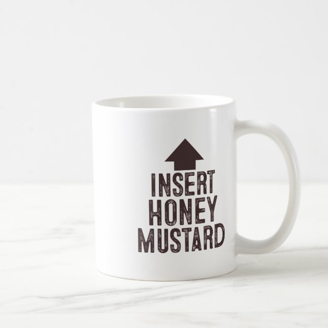 Insert Honey Mustard Halloween Pointing Arrow To M Coffee Mug (Right)