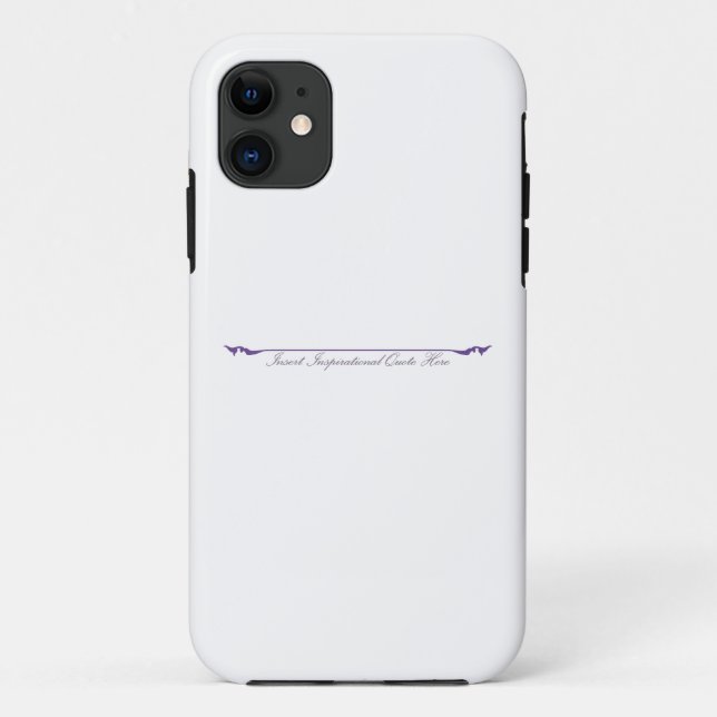Insert Inspirational Quote Here - Purple Case-Mate iPhone Case (Back)