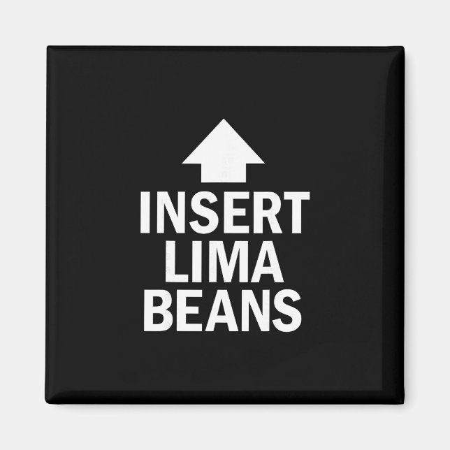 Insert Lima Beans Funny Thanksgiving Pointing Arro Magnet (Front)