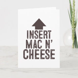 Insert Mac And Cheese Thanksgiving Pointing Arrow Card