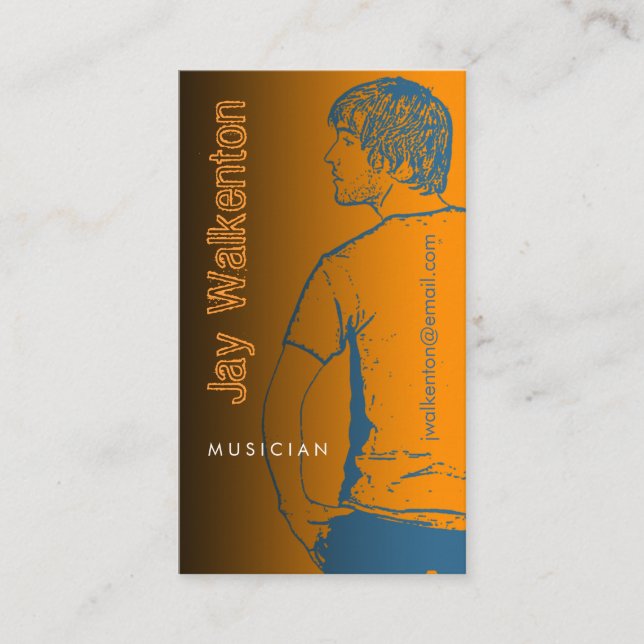 Insert Photo Business Card Template 3 (Front)