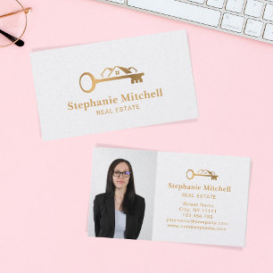 Insert Photo Real Estate Realtor Key House Gold