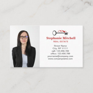 Insert Photo Real Estate Realtor Key House Red