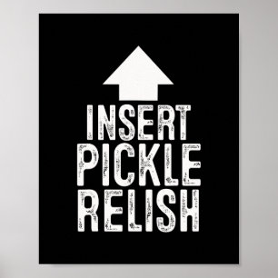 Insert Pickle Relish Halloween Pointing Arrow To M Poster