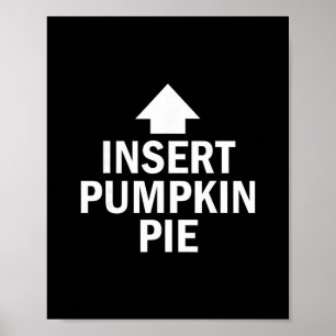 Insert Pumpkin Pie Thanksgiving Pointing Arrow To Poster
