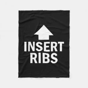 Insert Ribs Thanksgiving Pointing Arrow To Mouth H Fleece Blanket