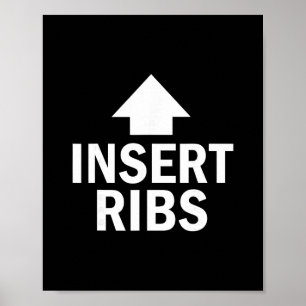Insert Ribs Thanksgiving Pointing Arrow To Mouth H Poster