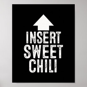 Insert Sweet Chili Halloween Pointing Arrow To Mou Poster