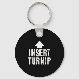 Insert Turnip Thanksgiving Pointing Arrow To Mouth Key Ring