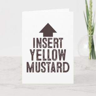 Insert Yellow Mustard Halloween Pointing Arrow To Card