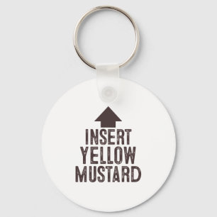Insert Yellow Mustard Halloween Pointing Arrow To Key Ring