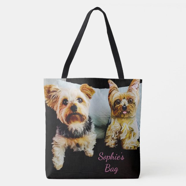 Insert Your Pet's IMAGE Here Personalised Photo Tote Bag (Front)