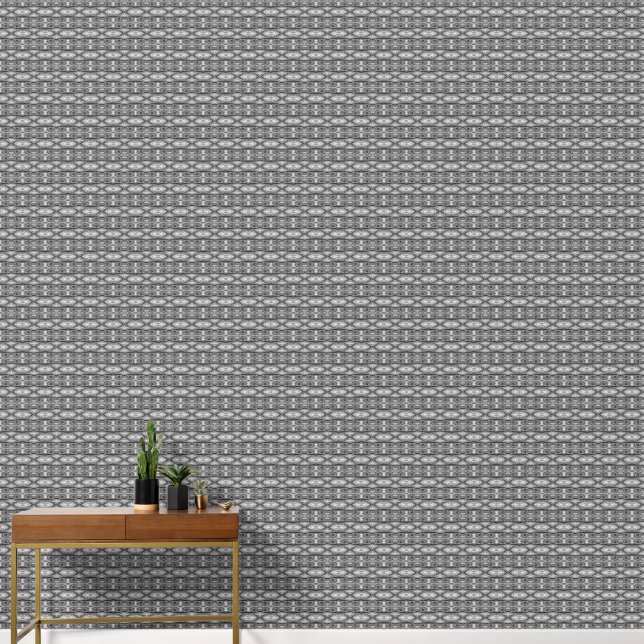 Inside a semi-precious stone, black & white tiny wallpaper (Hallway)