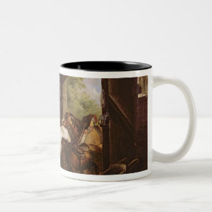 Inside a Stable Two-Tone Coffee Mug