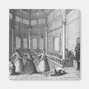 Inside a Turkish Mosque, illustration Magnet