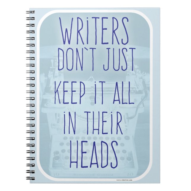 Inside a Writer Head Notebook (Front)