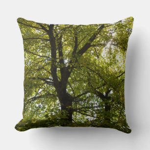 Inside a Yellow Maple Tree Autumn Cushion