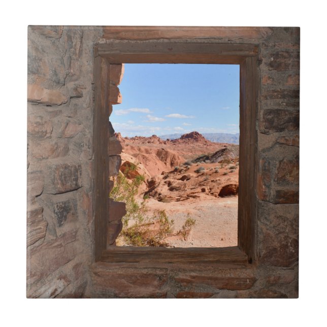 Inside cabin view of the Valley of Fire       Ceramic Tile (Front)