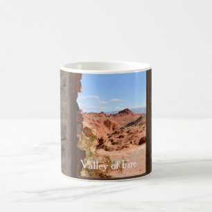Inside cabin view of the Valley of Fire      Coffee Mug