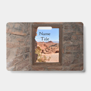 Inside cabin view of the Valley of Fire ID Badge