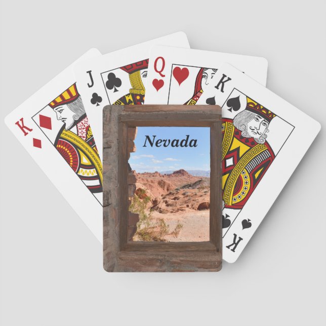 Inside cabin view of the Valley of Fire       Playing Cards (Back)