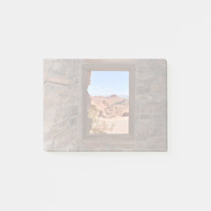 Inside cabin view of the Valley of Fire Post-it Notes