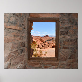 Inside cabin view of the Valley of Fire Poster