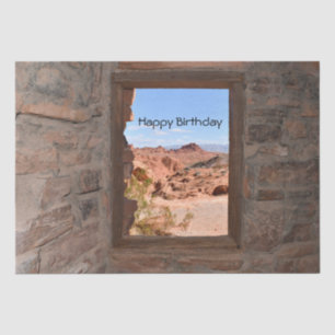 Inside cabin view of the Valley of Fire    Tissue Paper