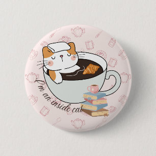 Inside Cat Spa 6 Cm Round Badge