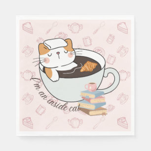 Inside Cat Spa Napkin