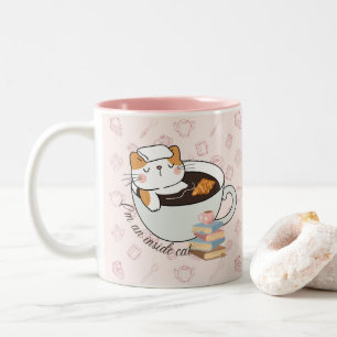 Inside Cat Spa Two-Tone Coffee Mug