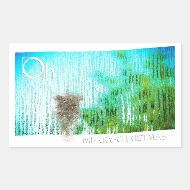 inside christmas rectangular sticker (Front)