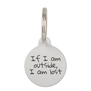 Inside Dog Cat Pet ID I am Lost Pet Tag