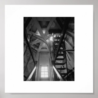 inside gurnet light house duxbury ma. saquish poster