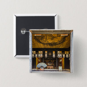 Inside Konchi-In temple, Kyoto 15 Cm Square Badge