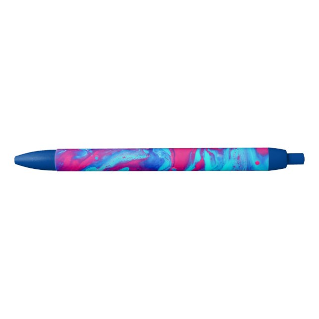 Inside of a lava lamp black ink pen (Front)