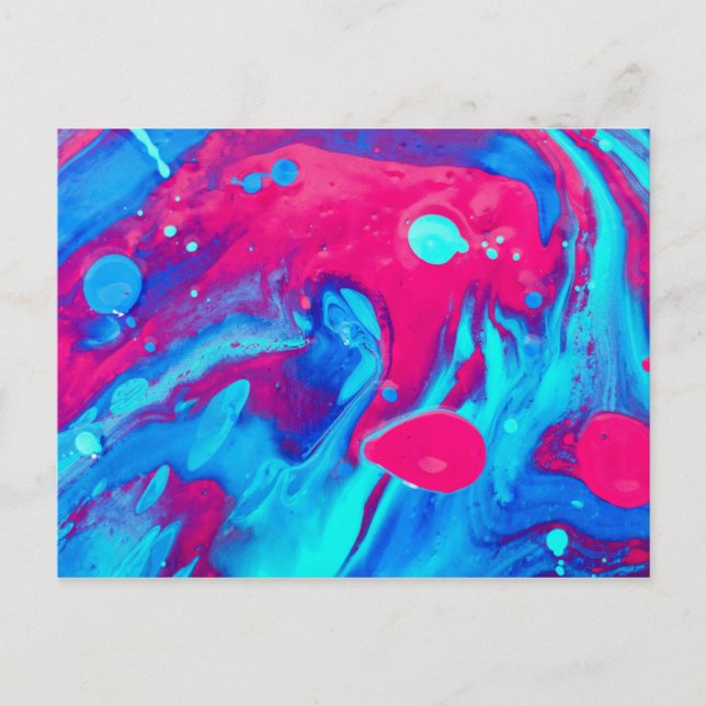 Inside of a lava lamp holiday postcard (Front)