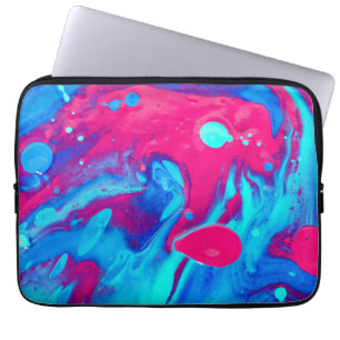 Inside of a lava lamp laptop sleeve