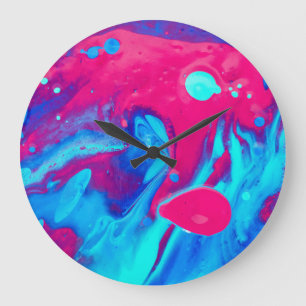 Inside of a lava lamp large clock