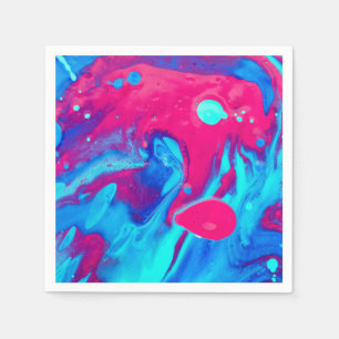 Inside of a lava lamp napkin