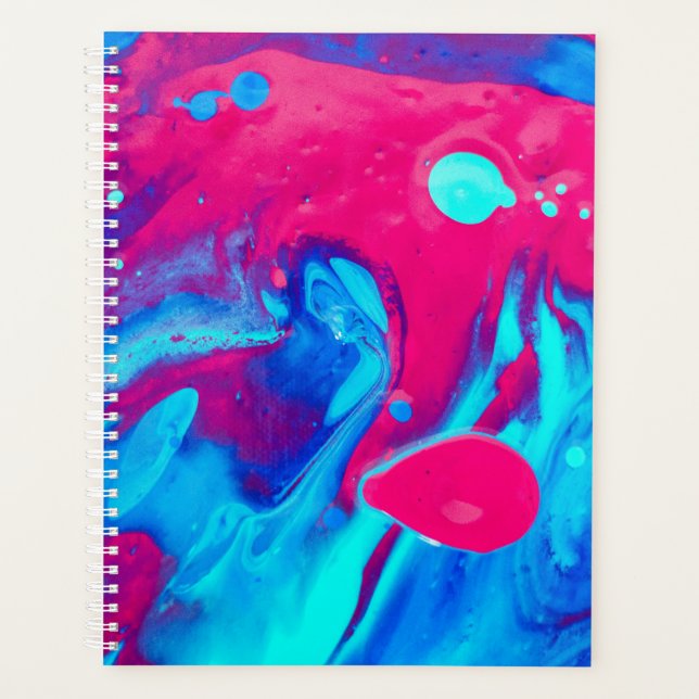 Inside of a lava lamp planner (Front)