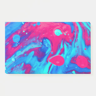 Inside of a lava lamp post-it notes