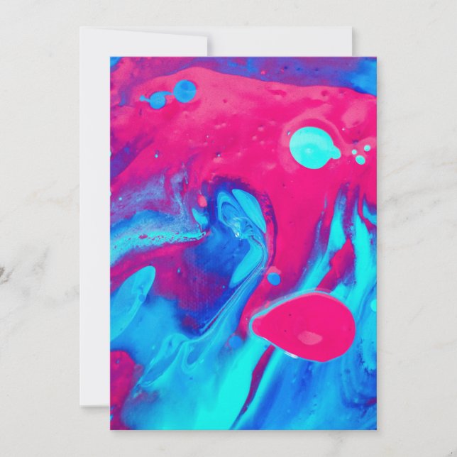 Inside of a lava lamp thank you card (Front)