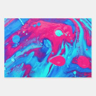 Inside of a lava lamp wrapping paper sheet