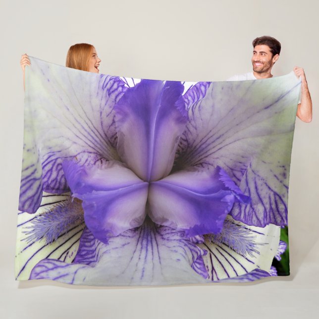 Inside of an Iris Fleece Blanket (In Situ)
