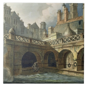 Inside of Queen's Bath, from 'Bath Illustrated by Ceramic Tile