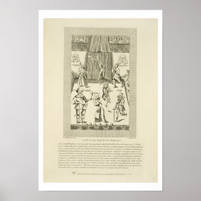 Inside of the Red Bull Playhouse, frontispiece to Poster (Front)