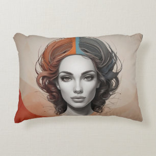 inside out vivid girl decorative cushion