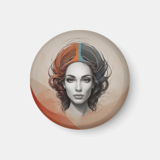 inside out vivid girl magnet