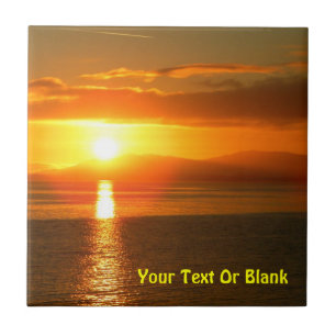 Inside Passage Sunset Ceramic Tile